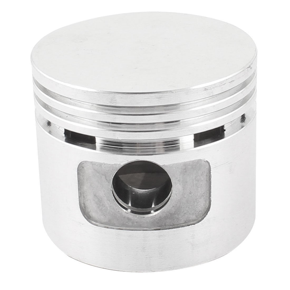 Silver Tone Aluminum Alloy 46mm Diameter Air Compressor Fittings Piston