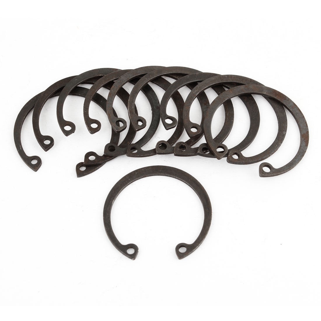 10 Pcs 1.5mm Thickness Circle Metal Internal Retaining Snap Clip Rings