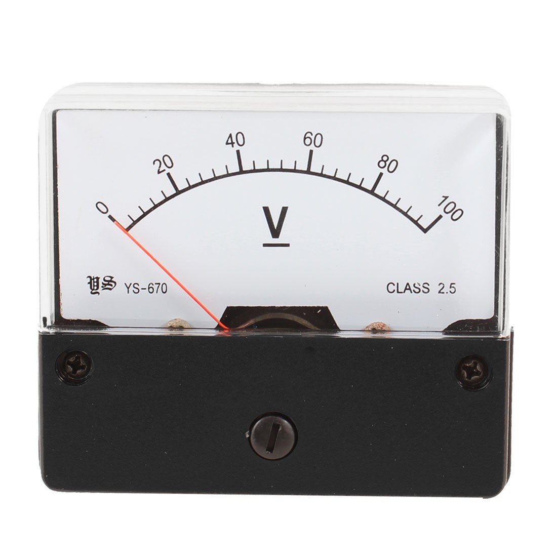 AC 0-100V Rectangle Direct Current Volttage Analog Panel Meter YS-670