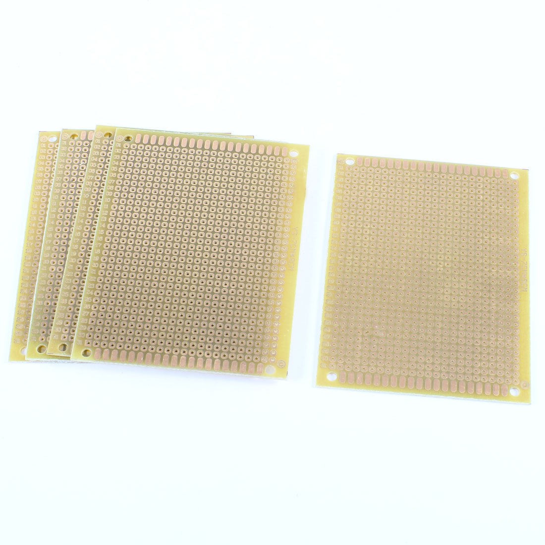 5 Pcs 7cm x 9cm Panel Universal Single Side Copper PCB Board Copper Tone