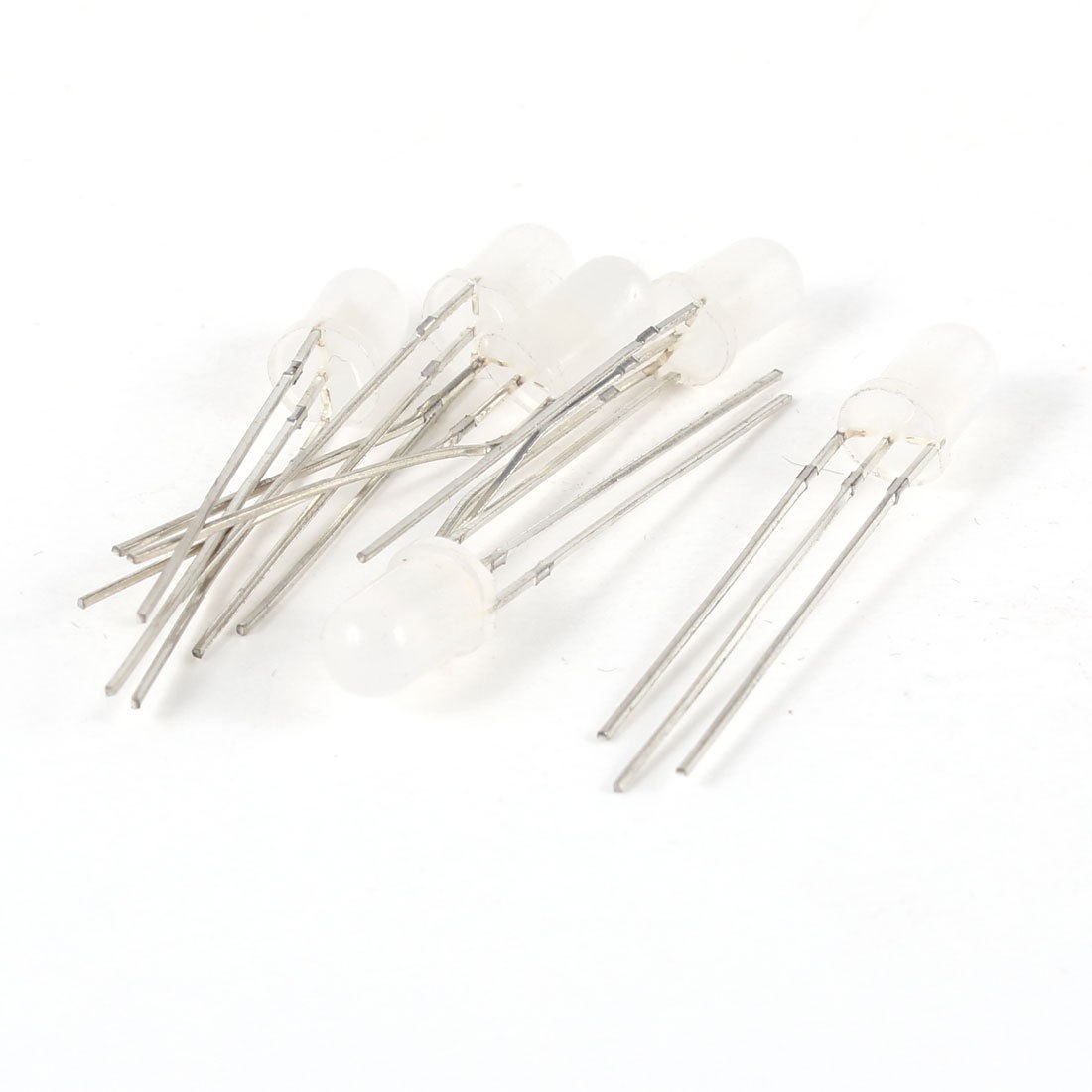 6pcs 5mm Head Strawhat Green Red Light DIP Common Cathode LED Emitting Diode