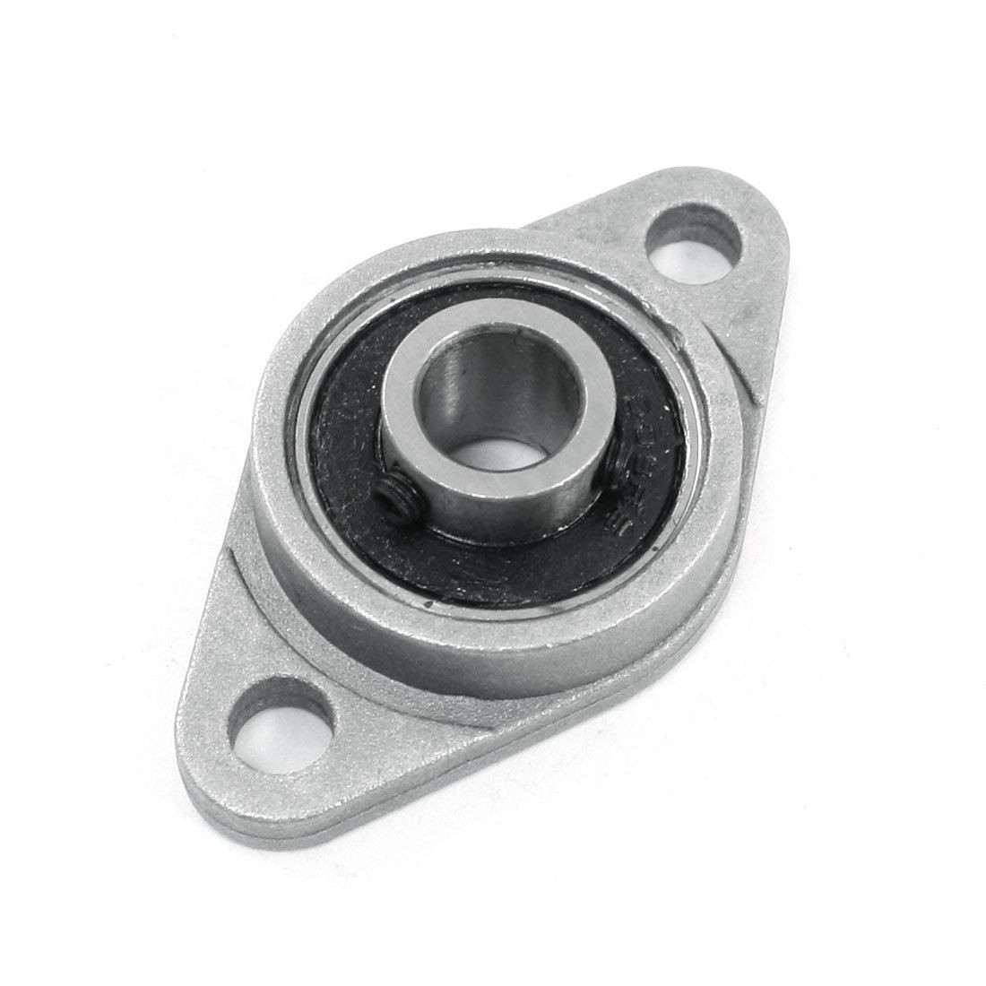 Mini Two Bolt Flange Set Screw Mounted Metal Pillow Block Bearing FL08