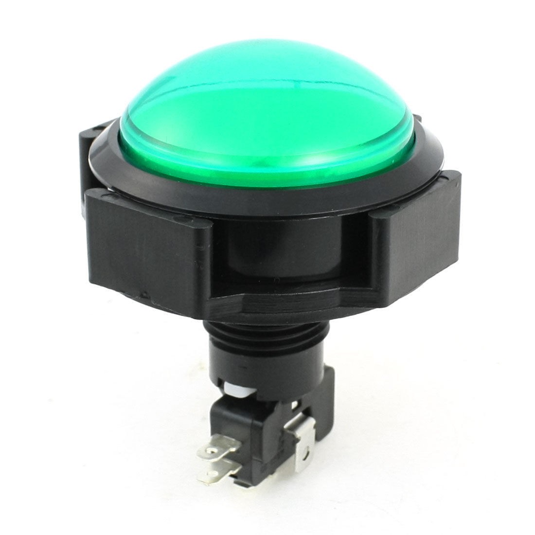 Green Pilot Lamp Momentary Round Push Button Switch for Game Machine