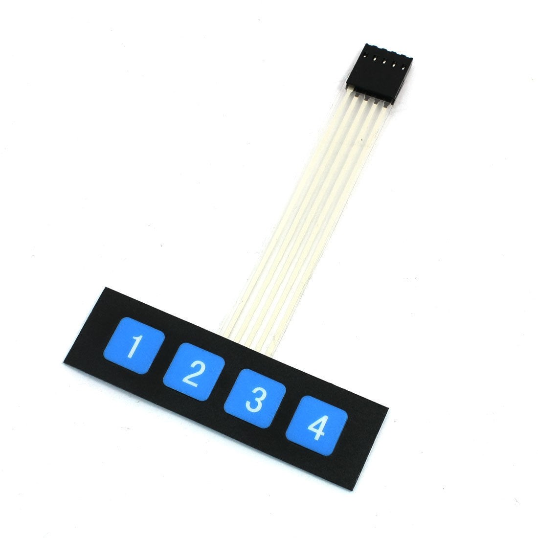 1x4 4 Blue Key Matrix Membrane Switch Plastic Keypad Keyboard