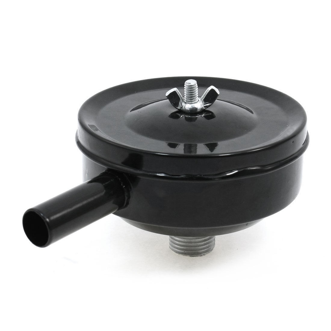 Black 1/2" PT Male Thread Round Air Compressor Intake Silencer Muffler