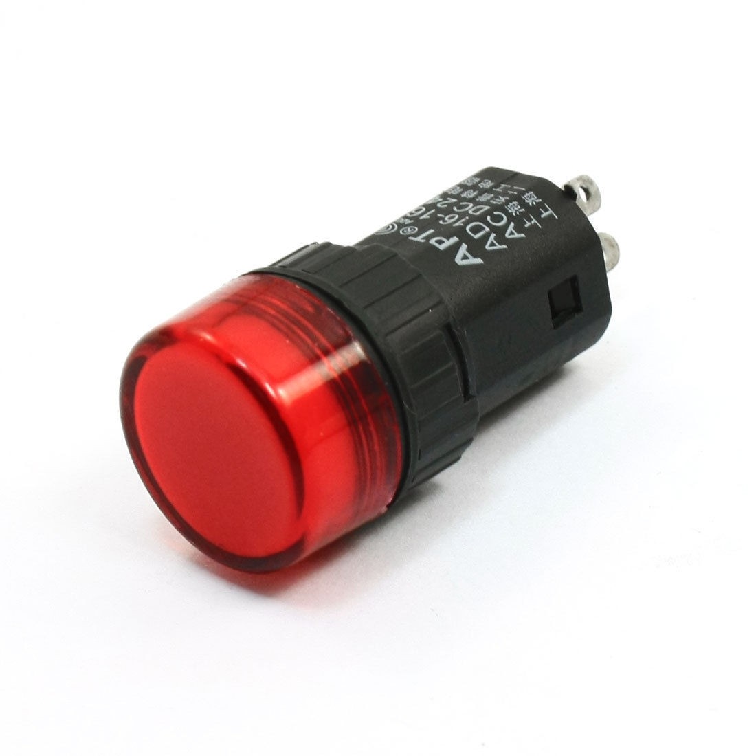 AC/DC 24V 2 Pins Terminals Red Light Signal Indicators Lamp AD16-16E
