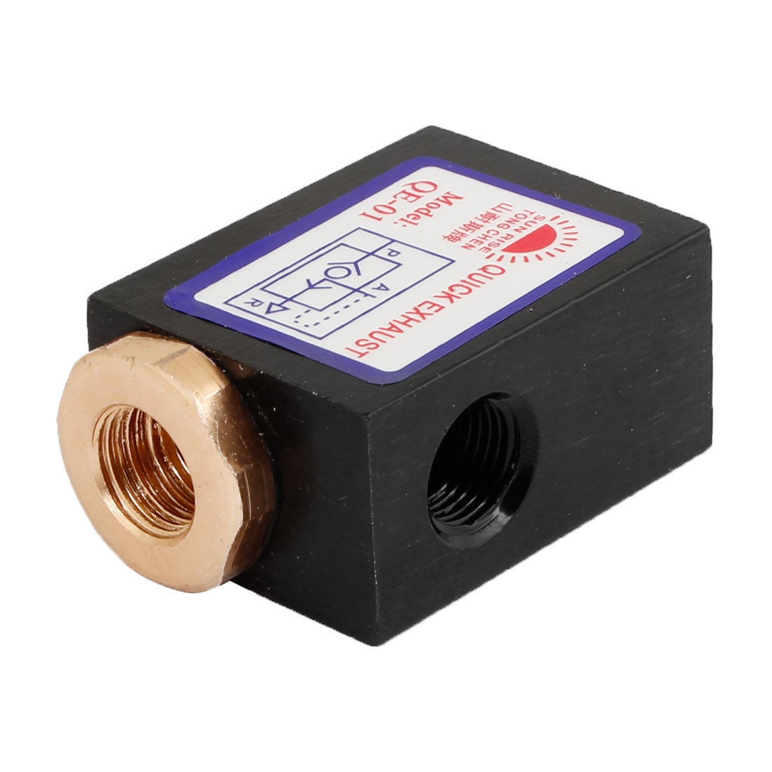 9mm Female Thread Port Pneumatic Quick Exhaust Valve 0.8MPa QE-01