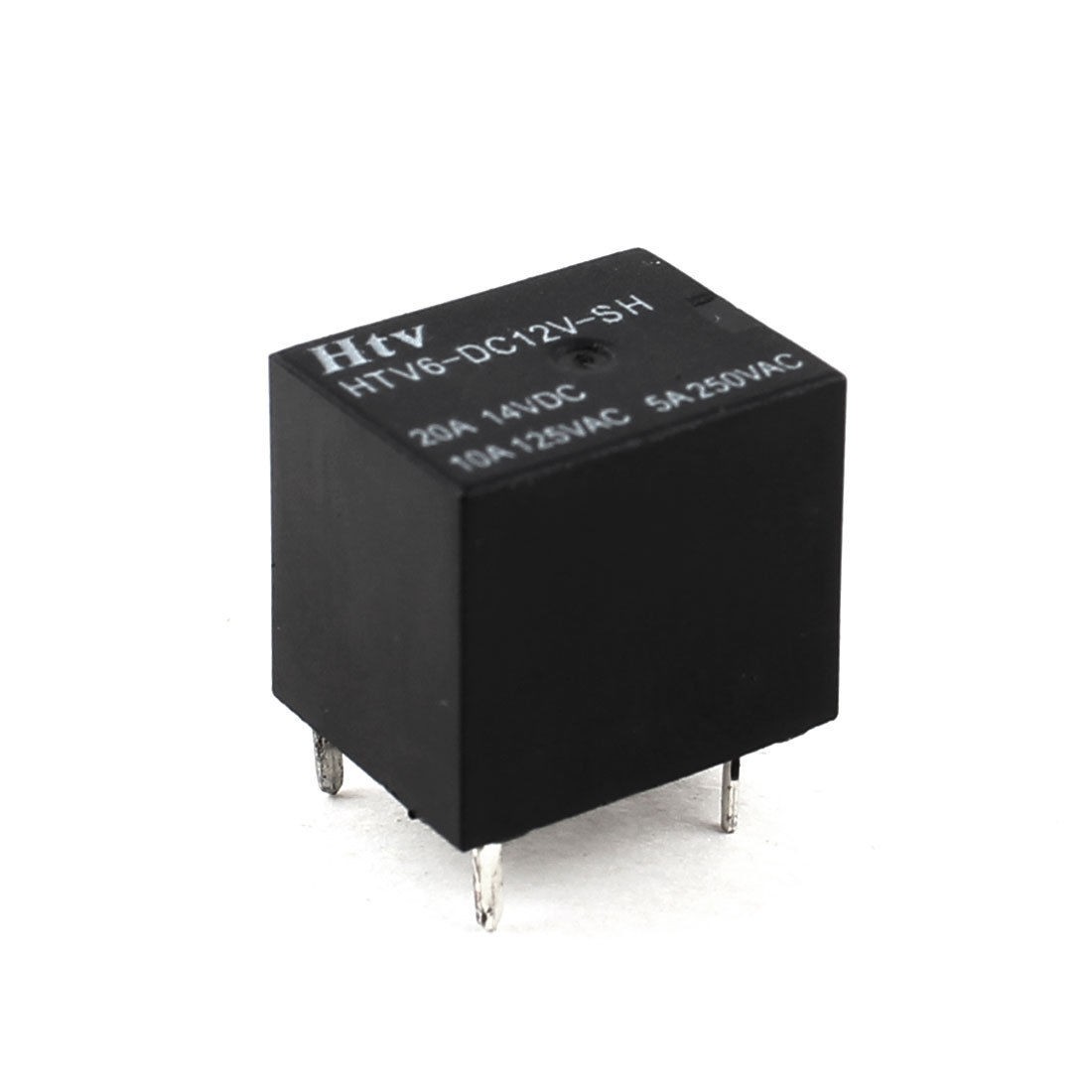14V DC SPST NO Electronic Power Relay HTV6-DC12V-SH Black
