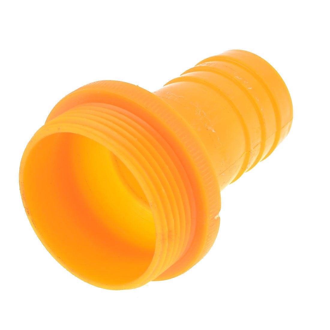 7/8" PT Male Thread Orange Plastic Straight Barb Hose Connector