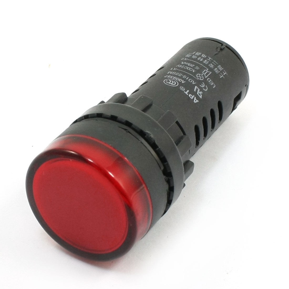 AD16-22SM AC/DC 24V Red LED Light Signal Indicator for Electrical Circuit