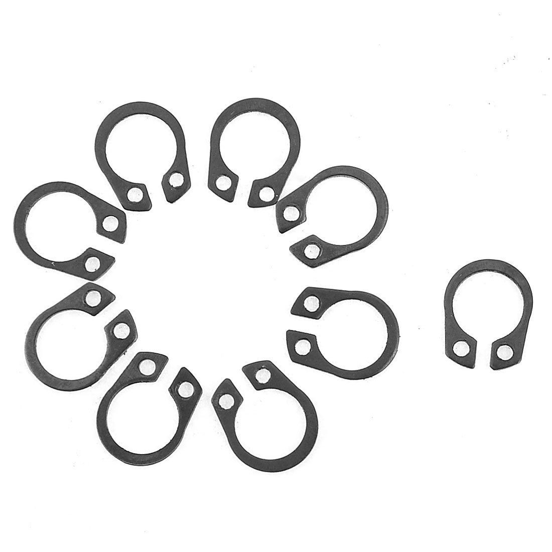 7.4mm Inside 9.2mm Outer Dia External Circlip Shaft Firmware 10 Pcs