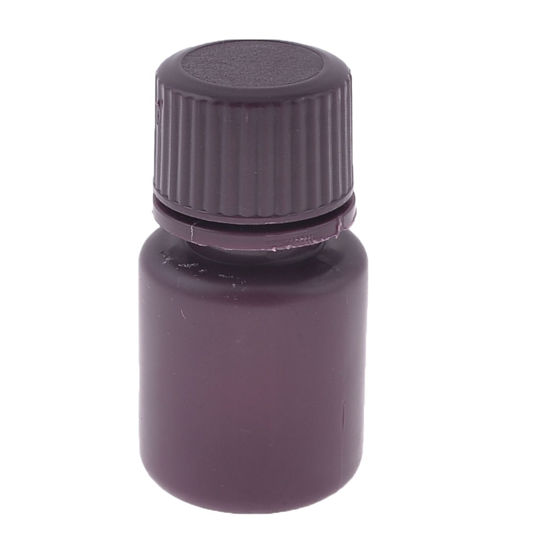 15ml Maroon Plastic Cylinder Shaped Chemical Reagent Bottle