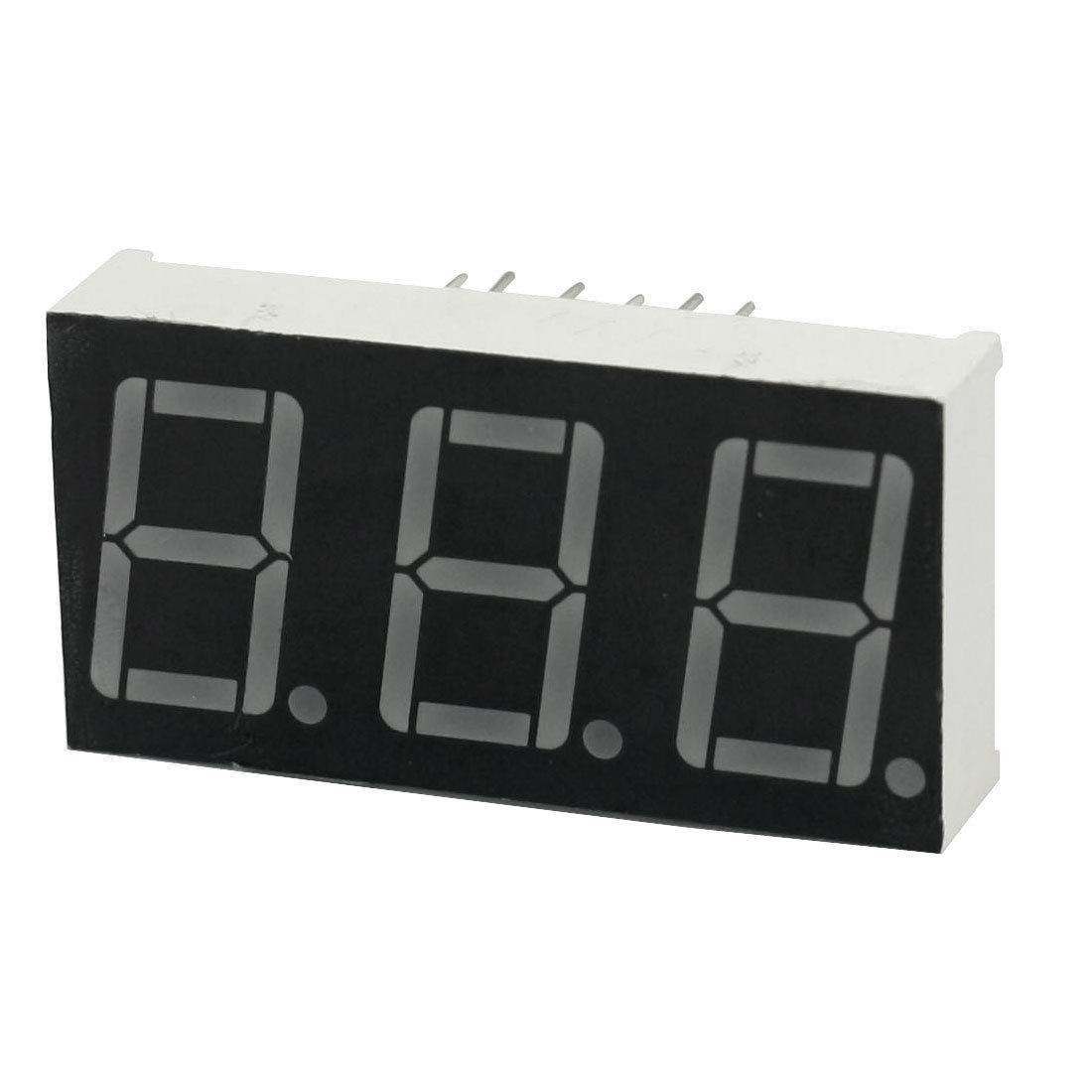 Red Emitted Light 3-Digits Common Cathode LED Display 38x19mm