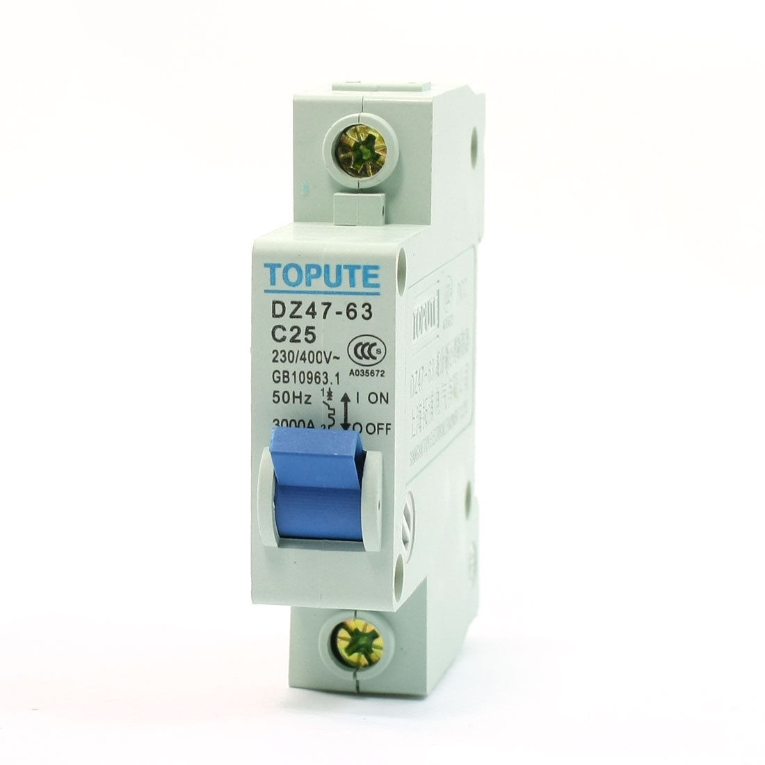 230-400V 25A Miniature Overloaded Circuit Breaker DZ47-63 C25