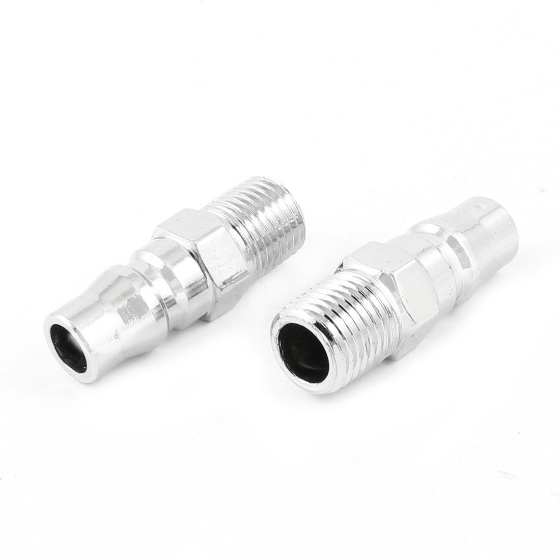 2 Pcs Pneumatic Fitting 1 4" PT Thread Air Coupler Quick Connector SM20 PM20