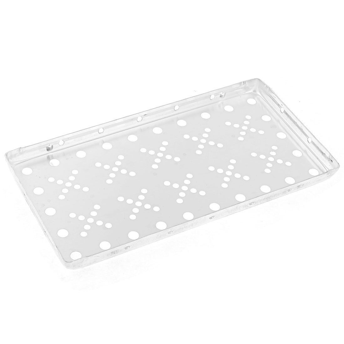 Sliver Tone 23.5cm x 12cm x 1.5cm Diamond Tread Plate Peg Aluminum Board