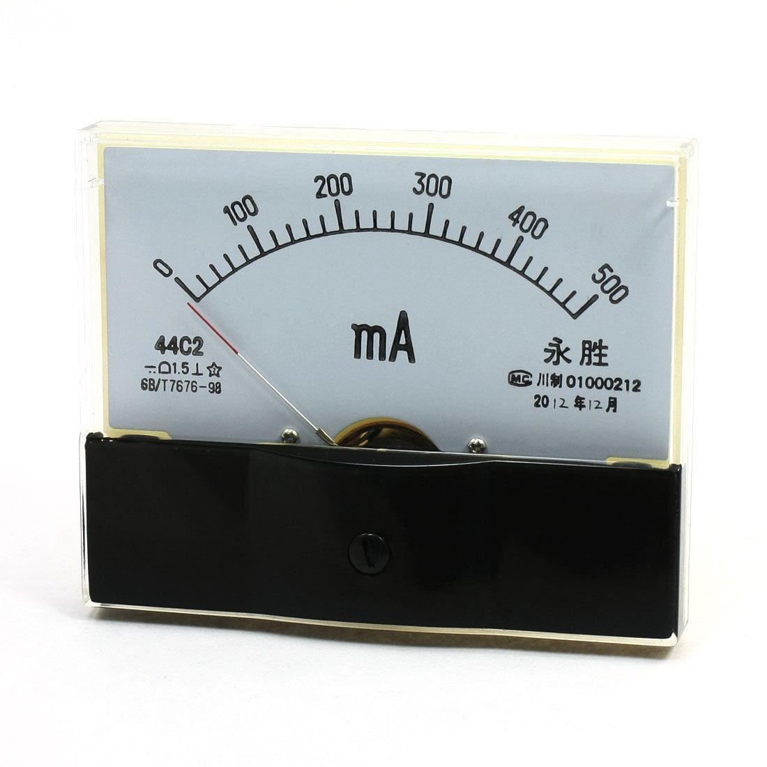 Fine Tuning Dial Panel Ampere Meter 44C2 DC 0-500mA