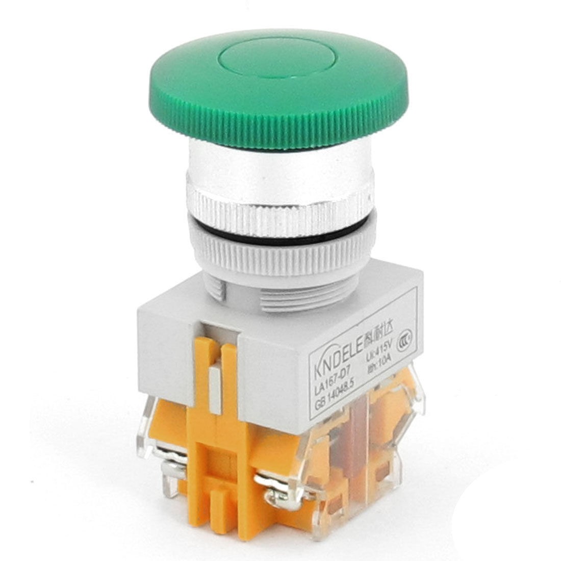 Locking Design 1 N/O N/C Green Sign Ignition Push Button Switch