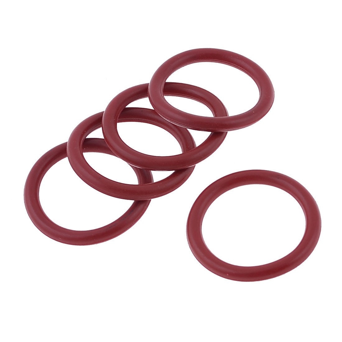 30mm x 22mm Burgundy Rubber Oil Seal O Rings Gaskets Grommets