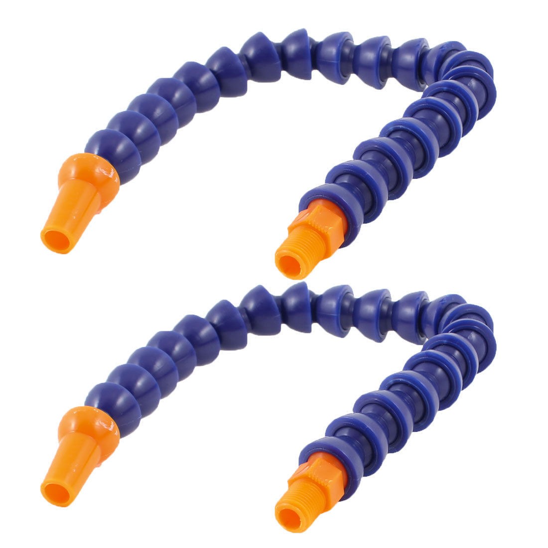 11" Length Adjustable Round Nozzle Water Oil Coolant Pipe 1/16" PT 2 Pcs