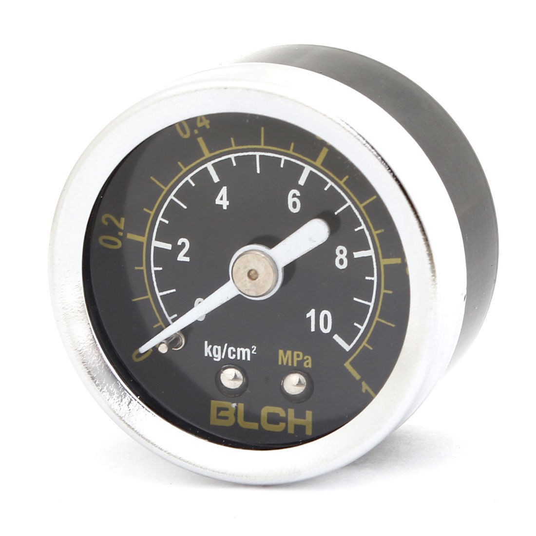 Black Plastic Round Dial Air Pressure Measure Compressor Gauge 1/8" PT