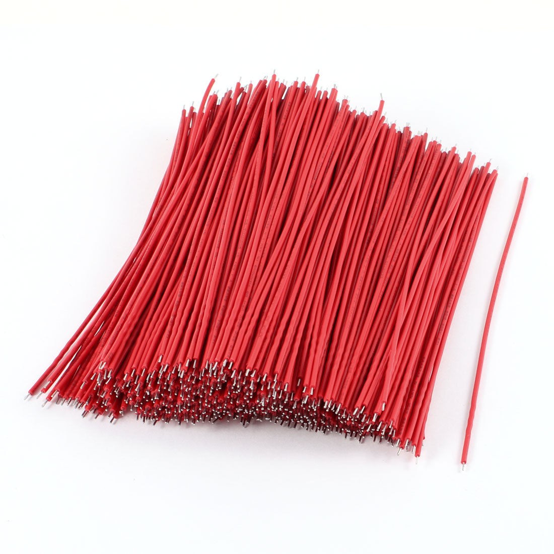 500 Pcs Red PVC Tin Plated Copper 0.6x150mm 22AWG Wire Brushless Motor Cable