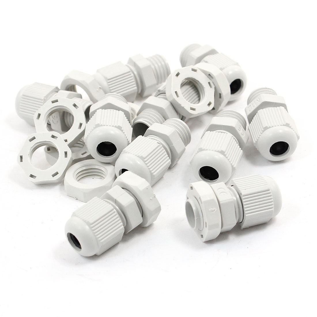 10 x M12 Waterproof 1/4" PT Male Thread Connector Glands for 7mm-9mm Dia Cable