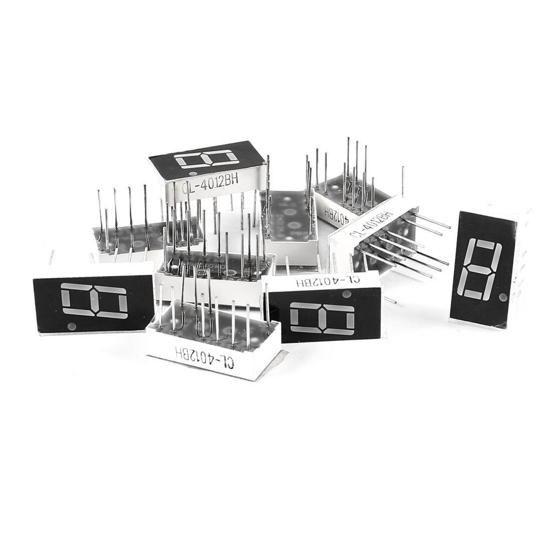 10 Pcs 19mm x 10mm Red LED DIP 1Bit 1-Digit Common Anode Digital Tube 0.39"