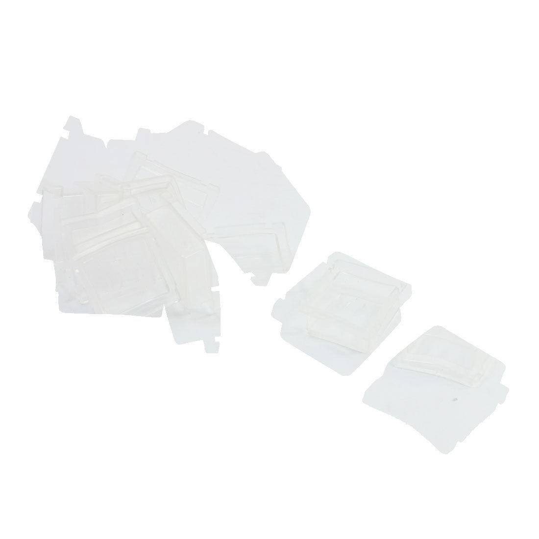 10 Pcs Protective 25mmx21mm Soft Plastic Waterproof Switch Cover