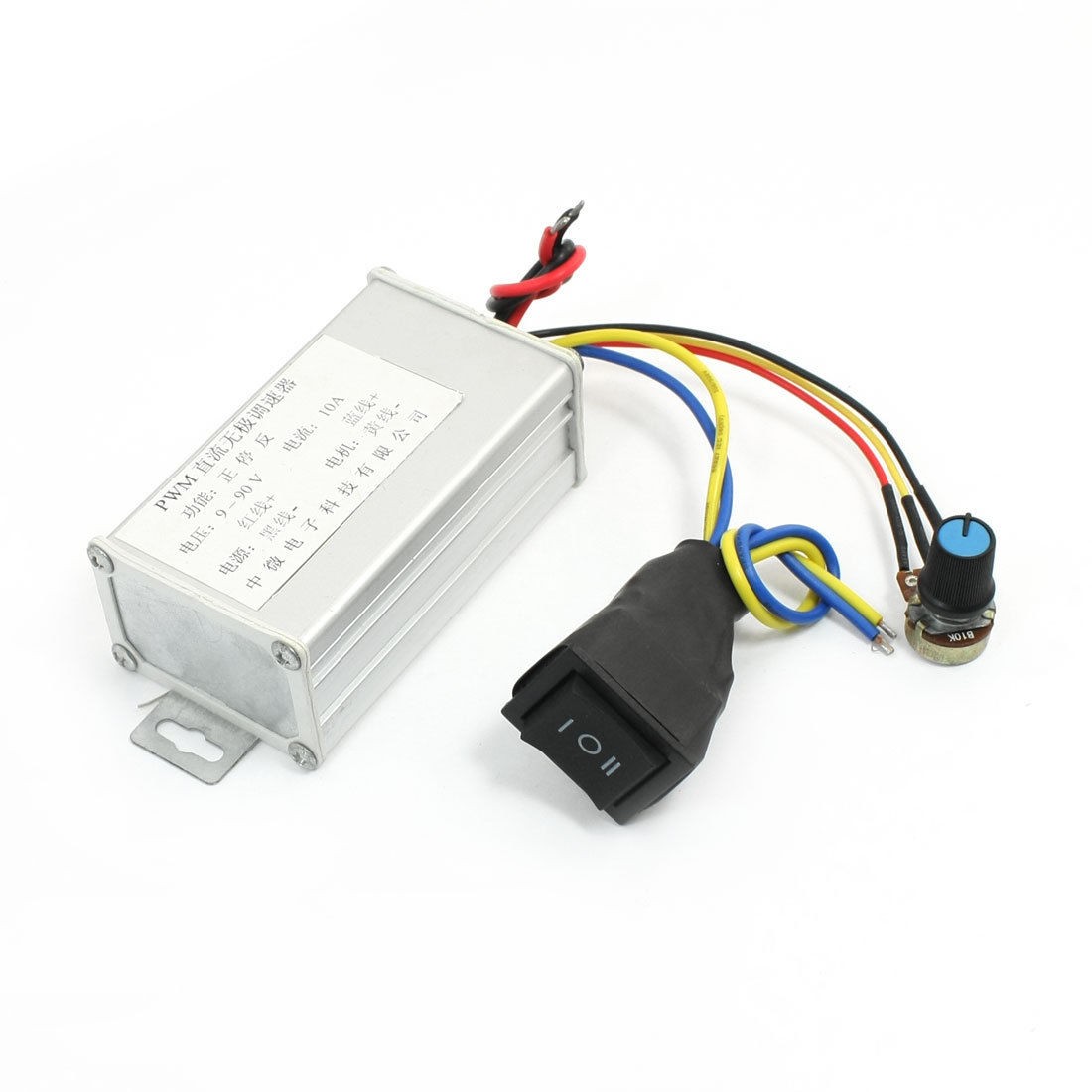 DC 9-90V 10A DC Motor PWM Stepless Variable Speed Governor Switching