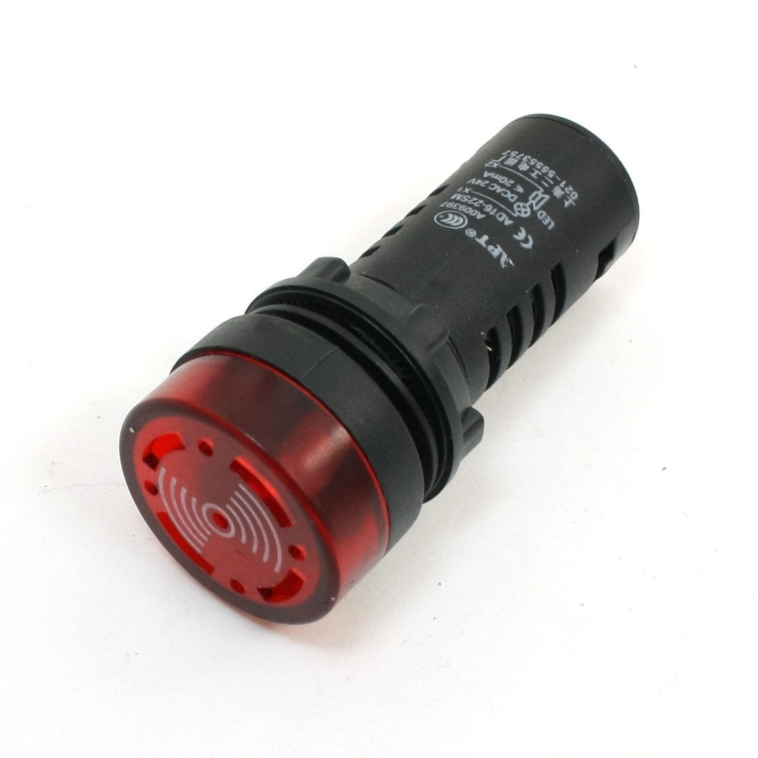 AC/DC24V Buzzer Alarm Red LED Accident Signal Indicator Lamp
