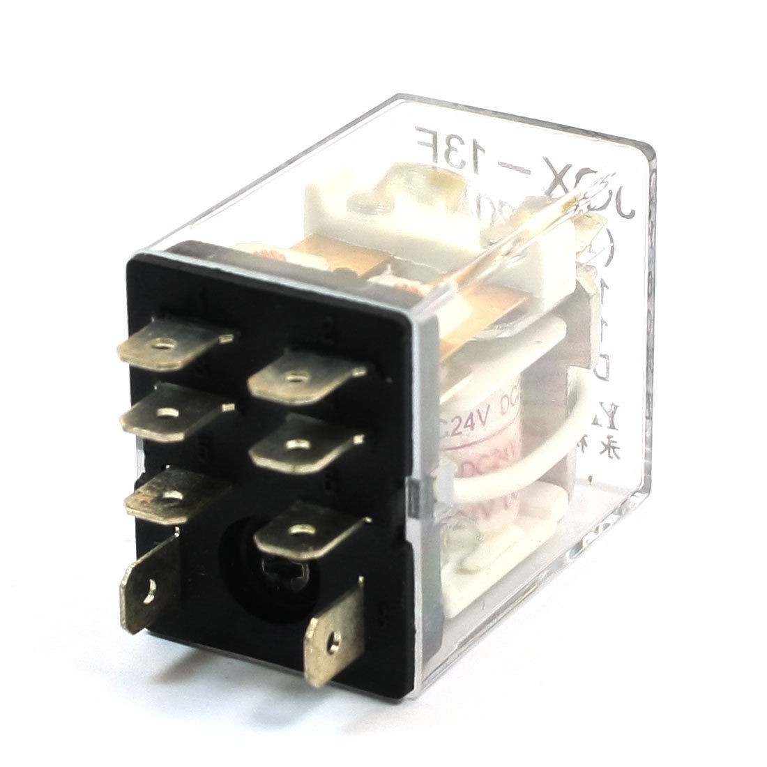 JQX-13F-2C-24 DPDT 8 Pin Electromagneti<wbr/>c Relay DC 24V Rating Coil