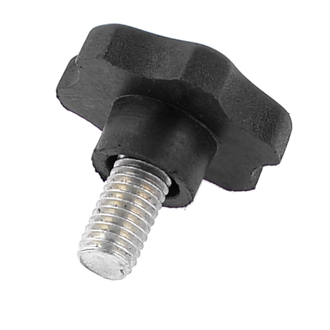 39mm Head Dia 9.6mm x 16mm Male Thread Screw On Type Clamping Knob