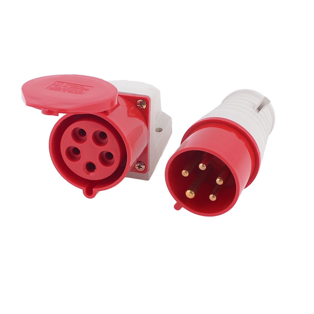 32A 220-380V 4P+E IEC309-2 5 Pin Plug w Waterproof Coupler Contector Socket