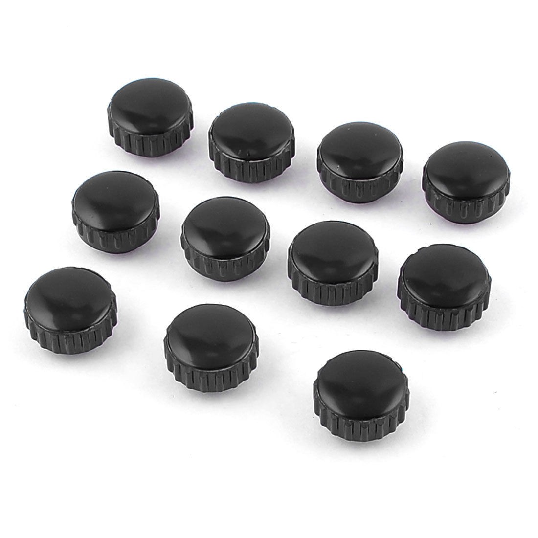 11 Pieces Spare Part 5.5mm Dia Female Thread 13mm High Knurled Knob Black