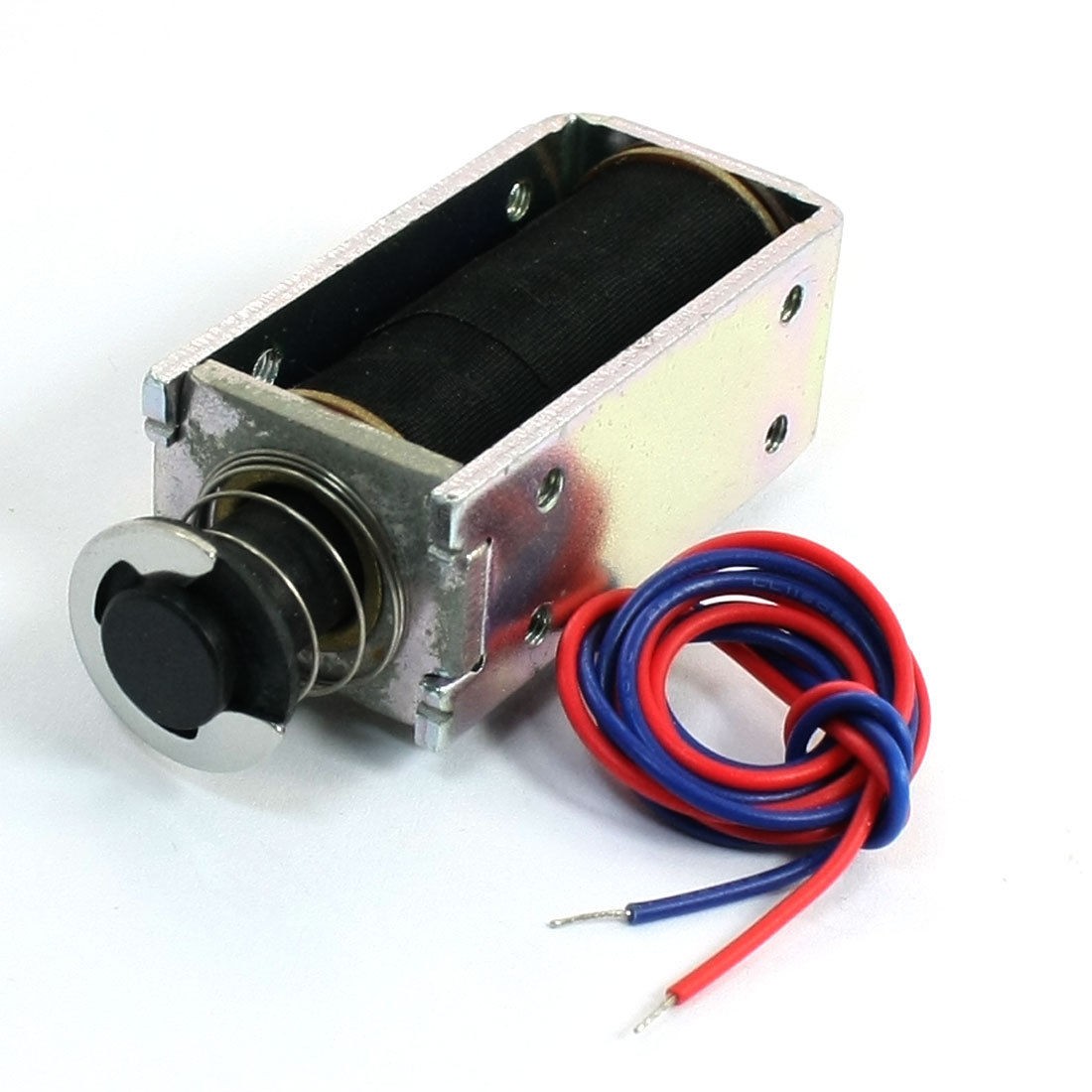 0.7lb Spring Plunger Push Pull Linear Electromagnet Solenoid DC 24V 0.34A