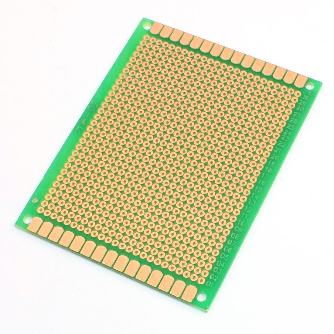 Green 2.54mm Pitch PCB Board Copper Prototype Breadboard 1Side 90x70mm