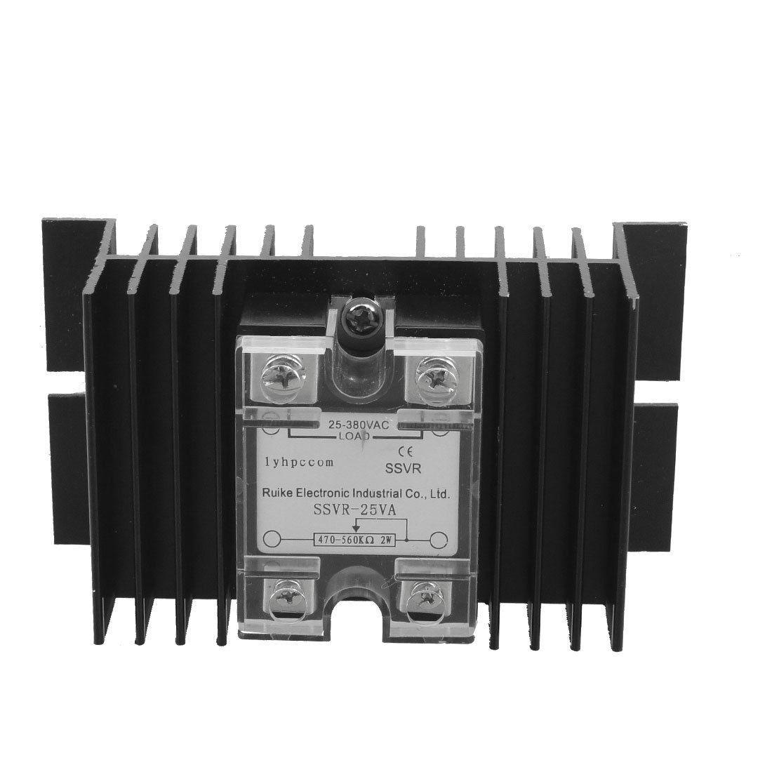 SSR Solid State Relay Voltage Resistance Regulator 25A 25-380V AC + Heat Sink