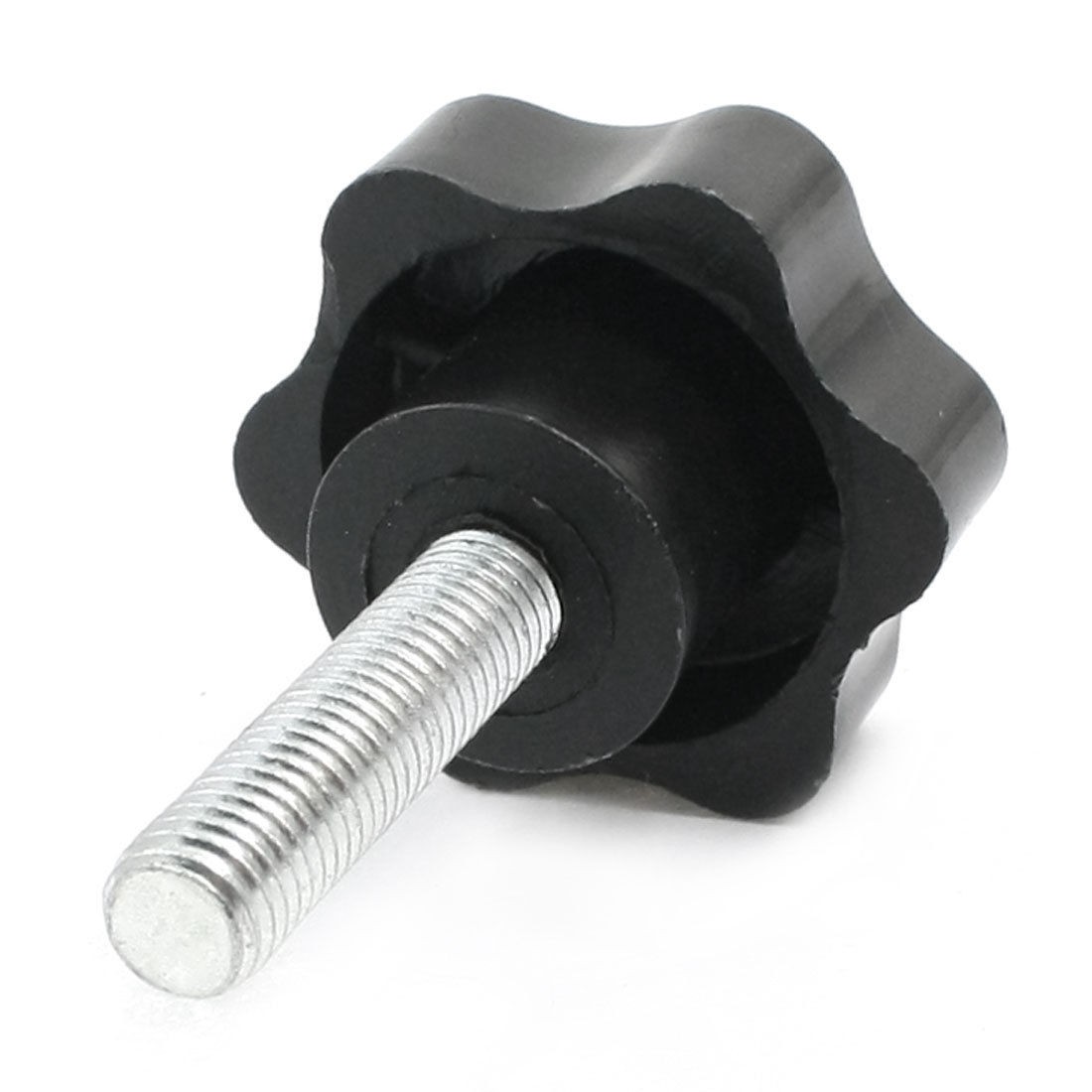 10mm x 40mm Male Thread Screw 43mm Dia Star Shaped Head Clamping Knob