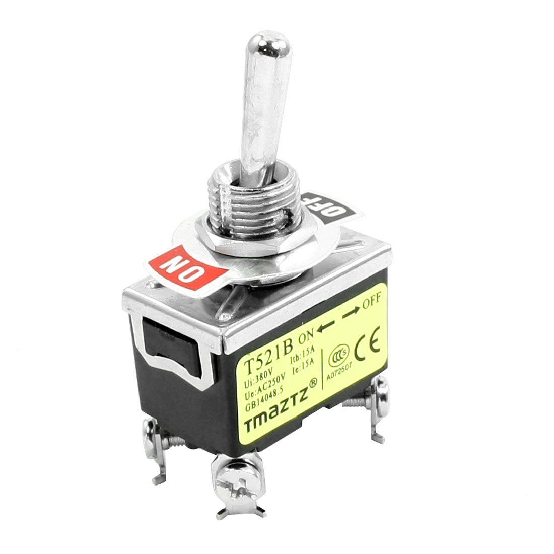 380V 15Amp Latching Actuator DPST ON/OFF Double Position Toggle Switch