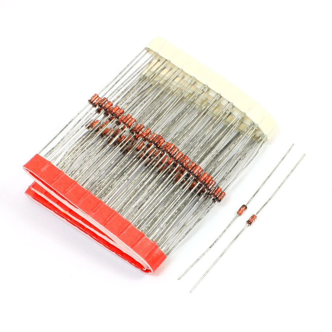 100 Pcs 1/2W 6.2V Through Hole Zener Diodes Voltage Stabilizer