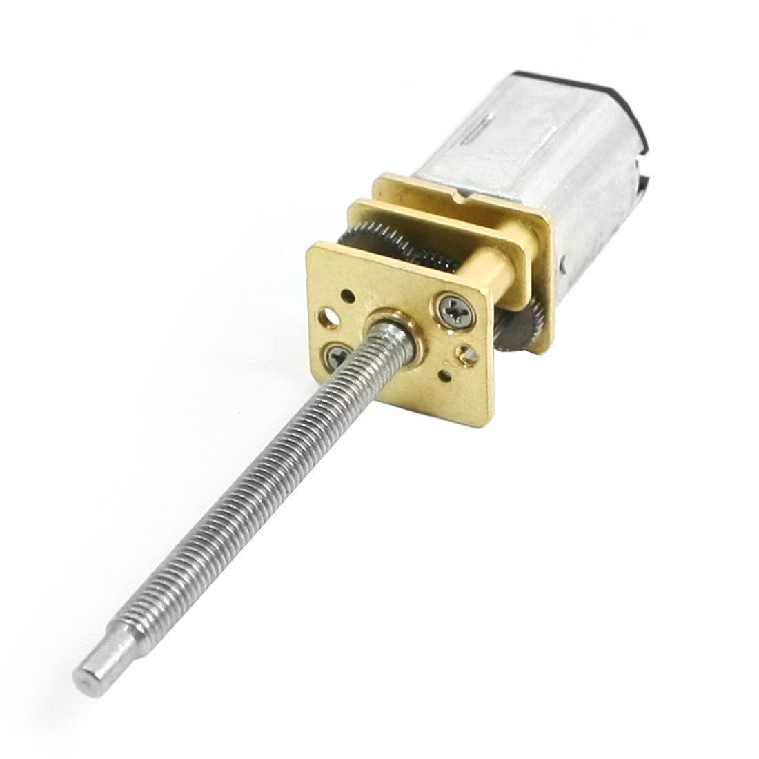 Silver Tone 33 x 3mm 12GA DC 5V 90RPM Reduction Geared Motor