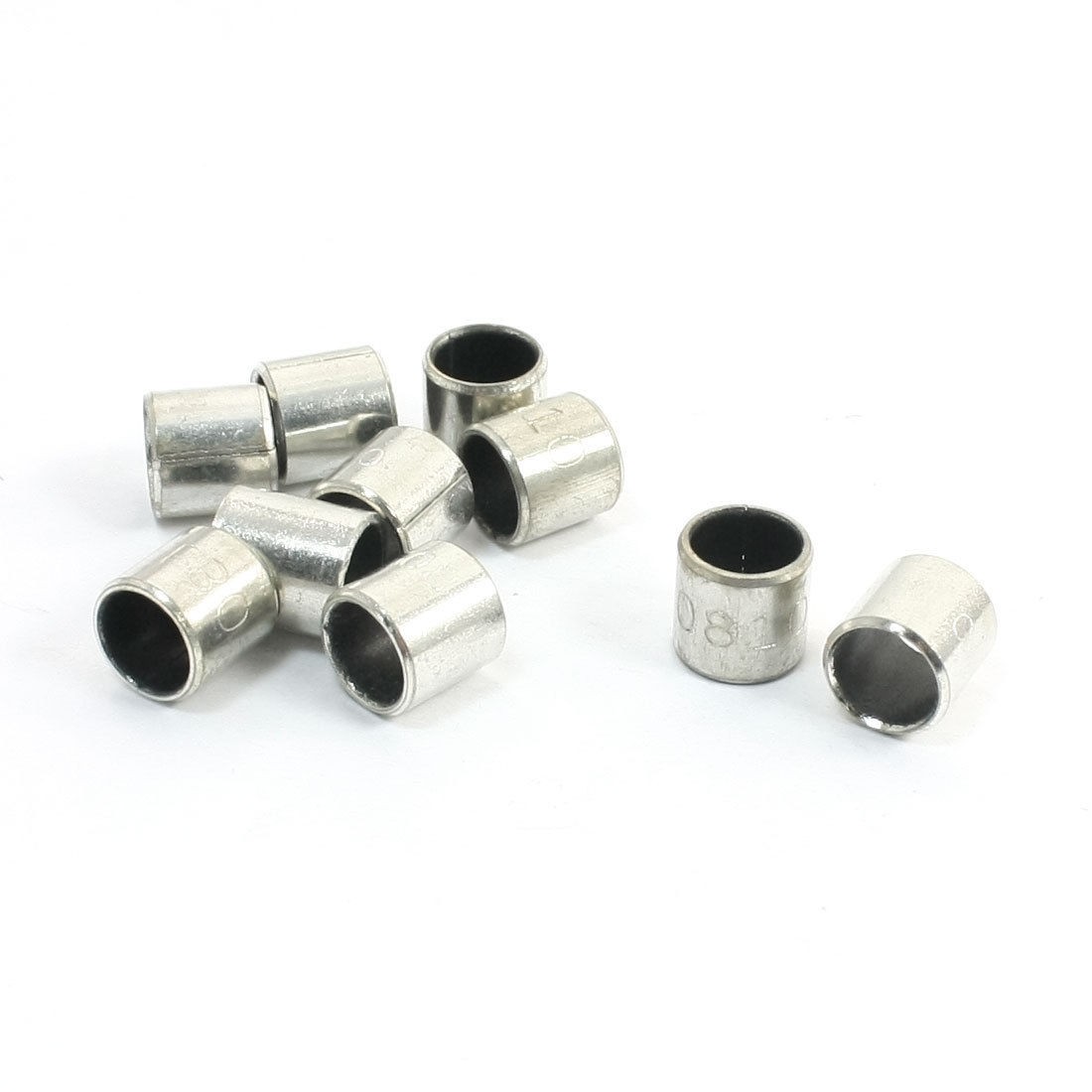 10 Pcs Self-lubricati<wbr/>ng Composite Bearing Bushing Sleeve 8mm x 10mm x 10mm