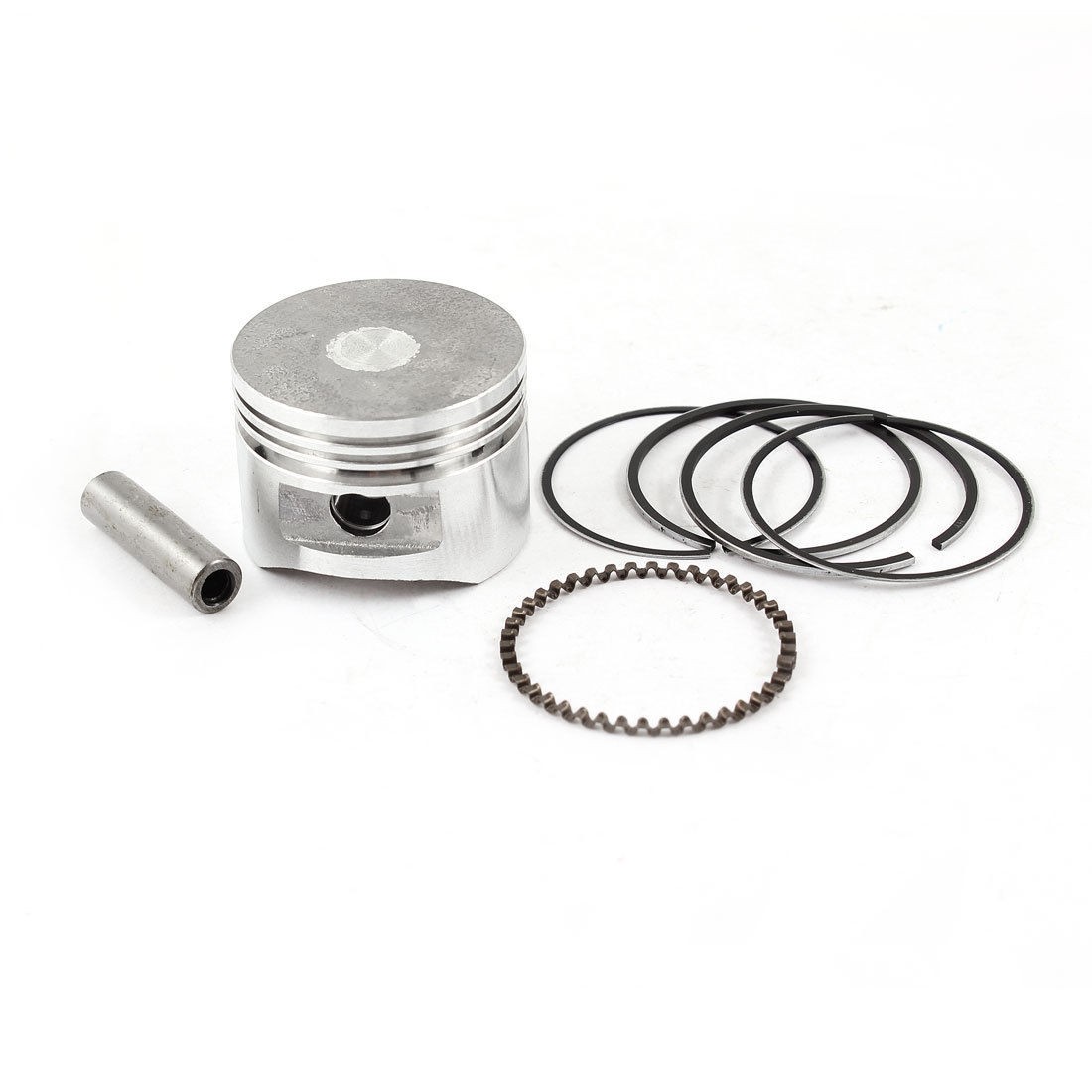 Engine 39 x 28mm Piston Pin Sealing Ring Set for Air Compressor Silver Tone