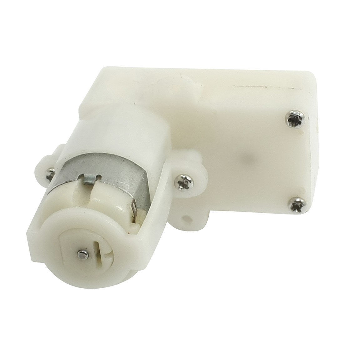 White 3V 15RPM 20mA DC Geared Motor for Smart Car Robot Tire Wheel