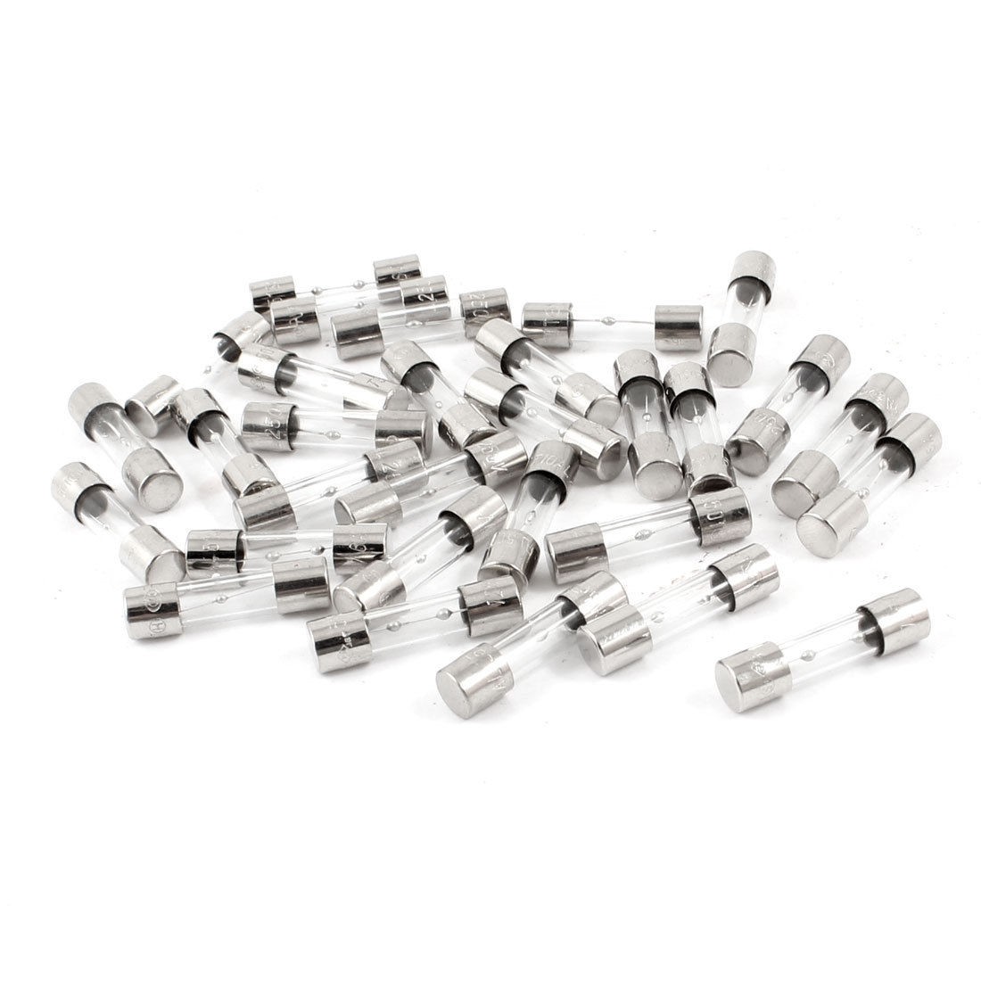 30 Pcs Electron Component 3.15A 6A 10A Glass Fuse Tube 5 x 20mm