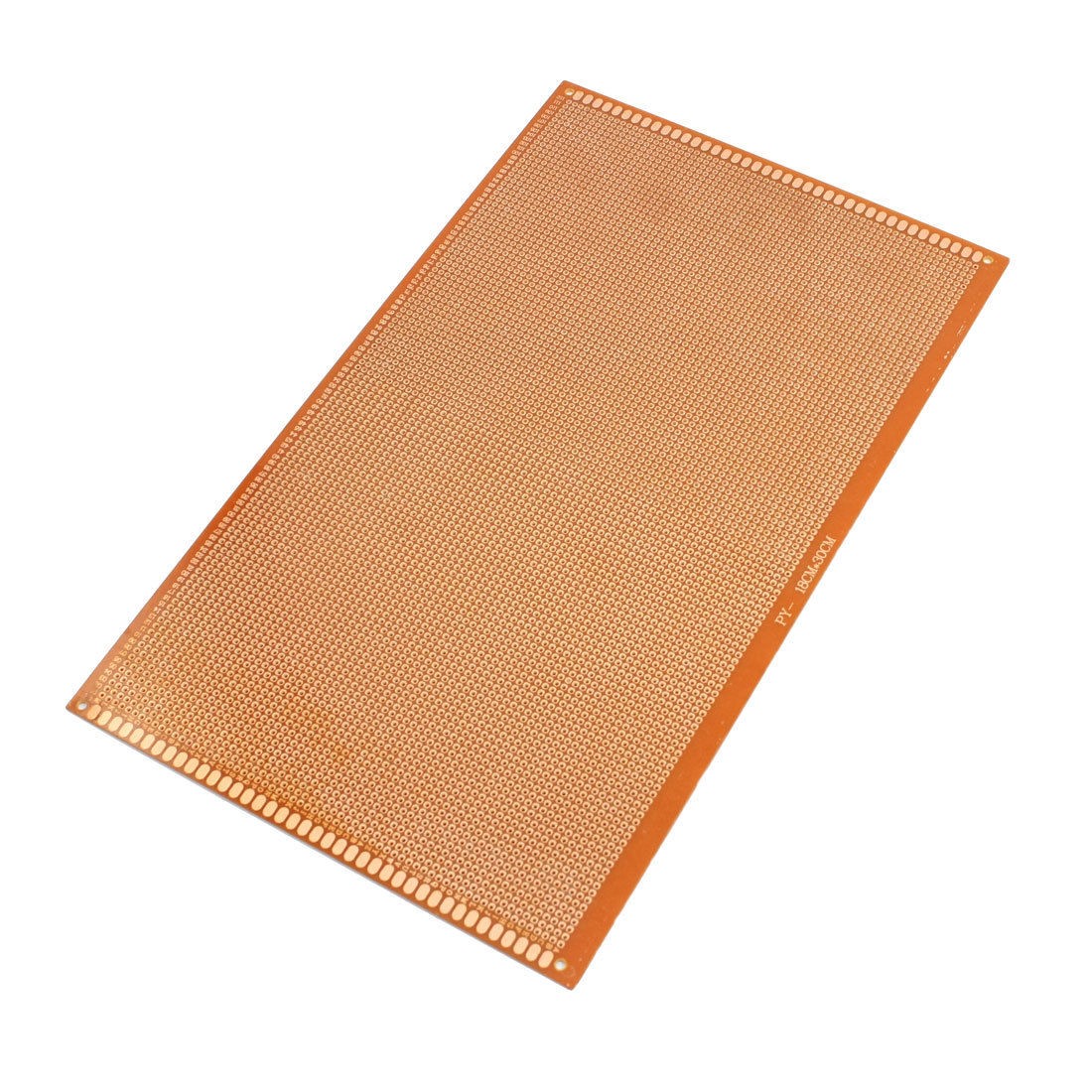 2.54mm Pitch PCB Board Prototype Breadboard Single Side 180mm x 300mm Brown