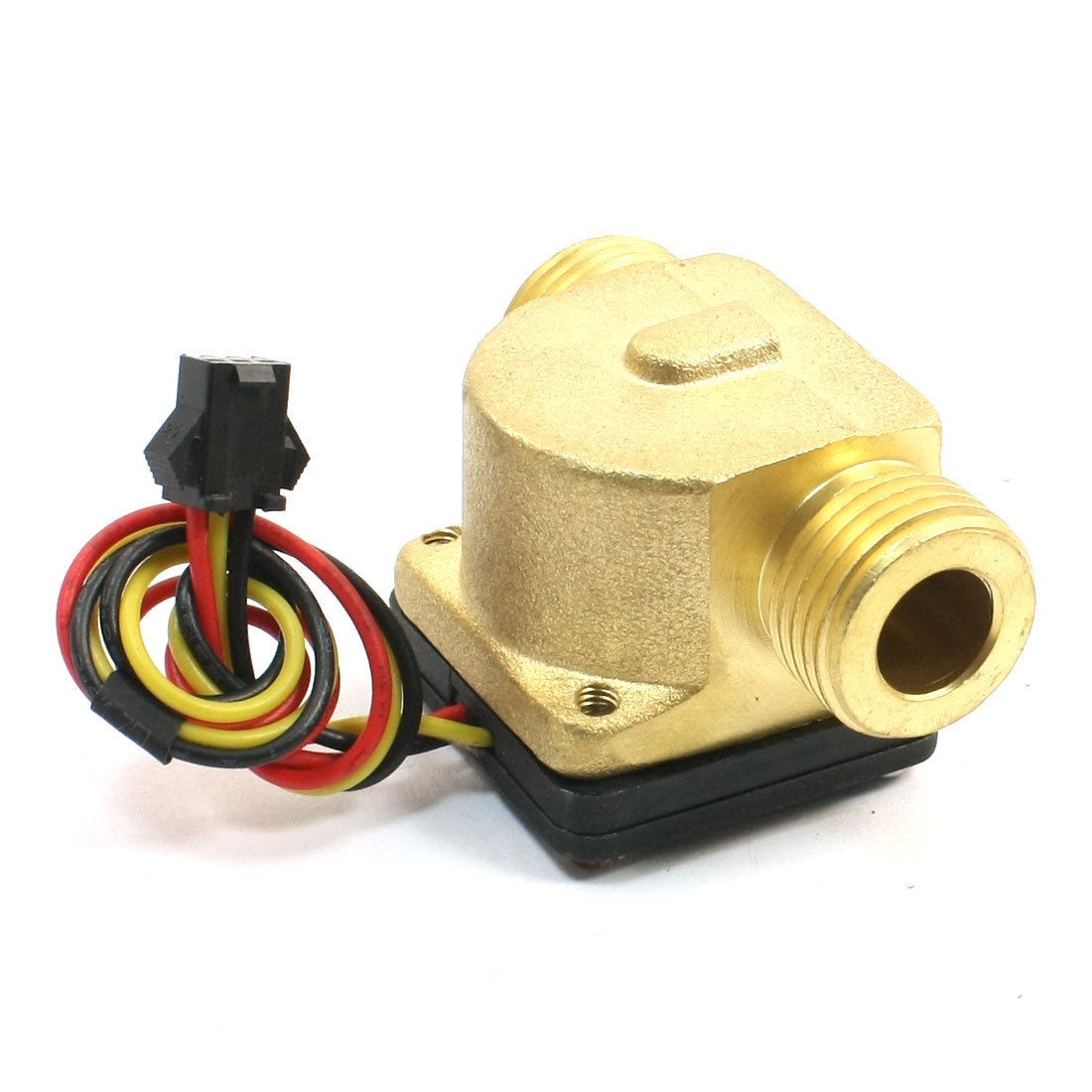 1-30L/Min DC 12V Brass Housing Water Flow Rate Sensor Counter Gauge