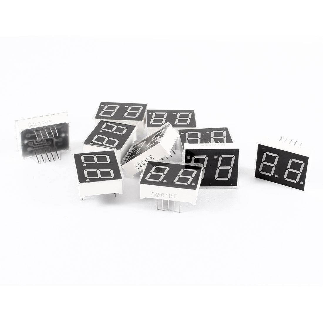 10 Pcs Red LED 10 Pin DIP 2Bit 2-Digit Common Anode Digital Tube 0.56"