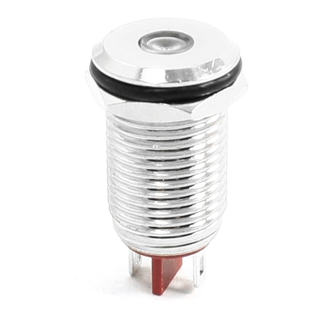 12mm Panel Mounting Red LED Indicator Light Pilot Signal Lamp DC 12V